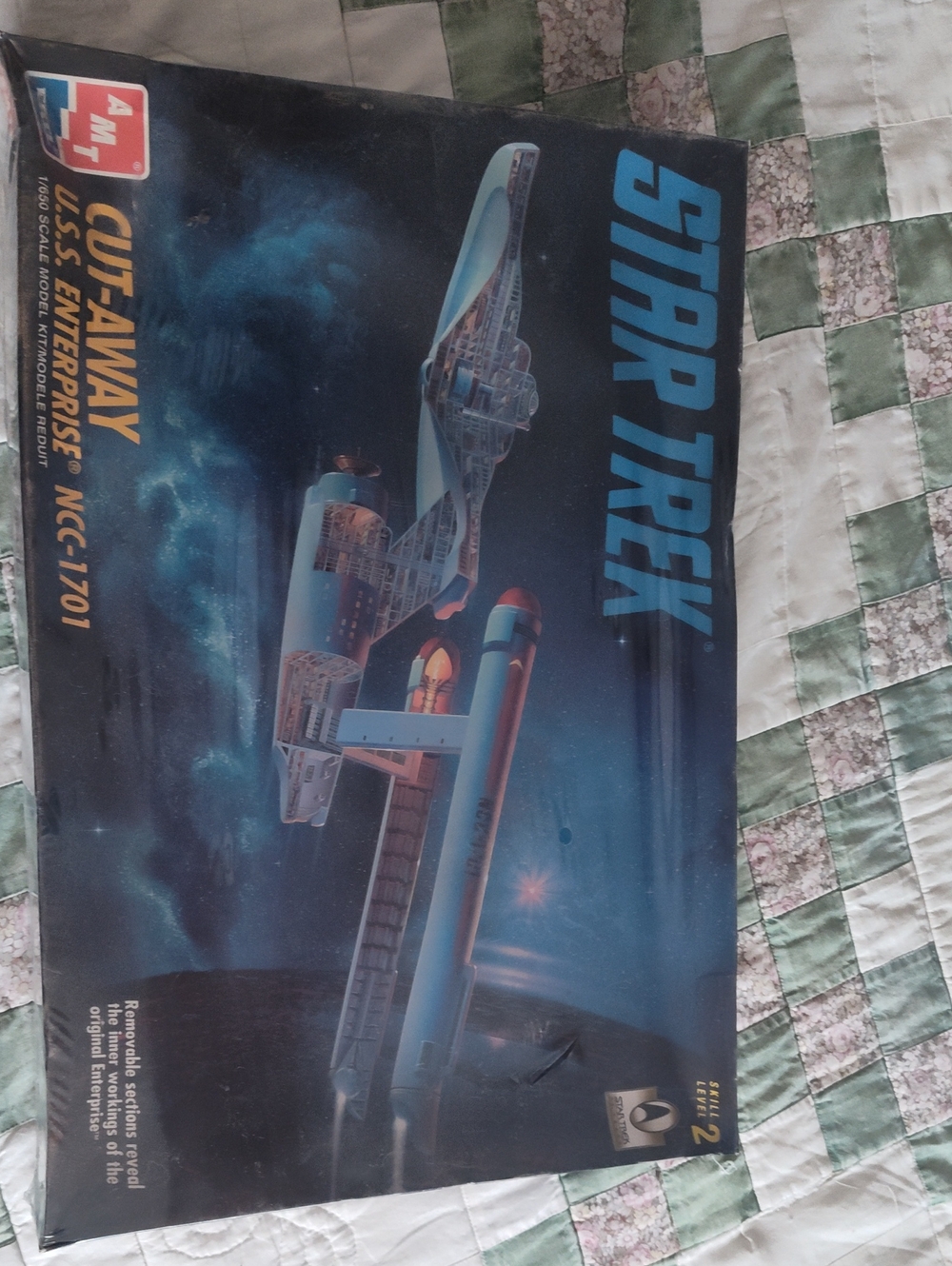 AMT Star Trek Cut-Away U.S.S. Enterprise Model Kit - Blue Artwork